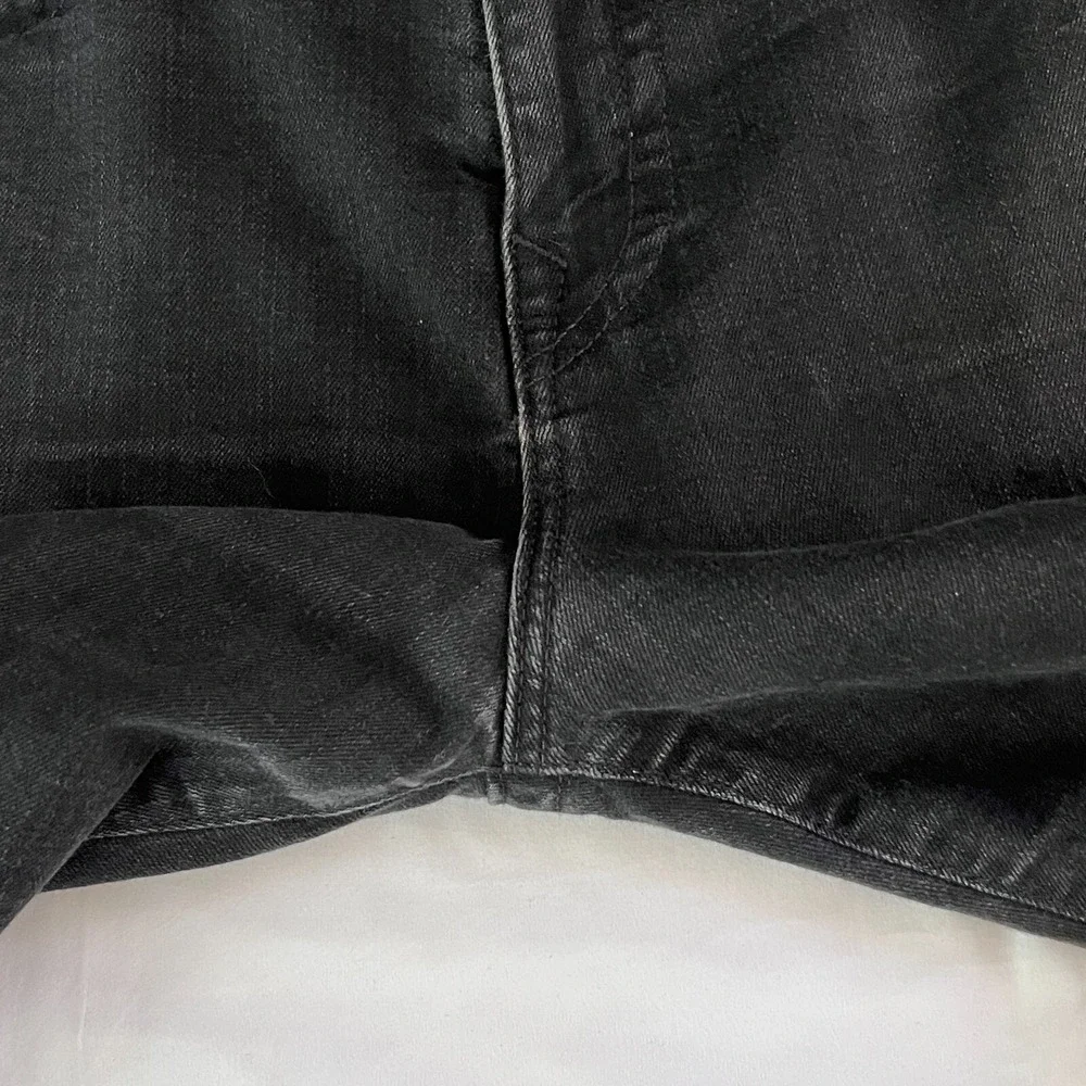True Religion‎ Mick Slouchy Skinny Jeans Mens 32 Black Washed Streetwear Biker